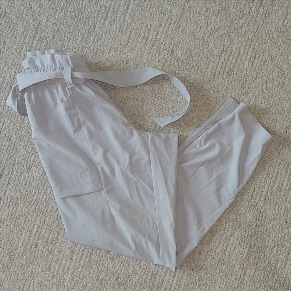 Athleta Gray Tie-Waist Pants - Picture 7 of 7